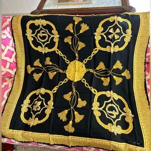 St John Vintage Black Scarf